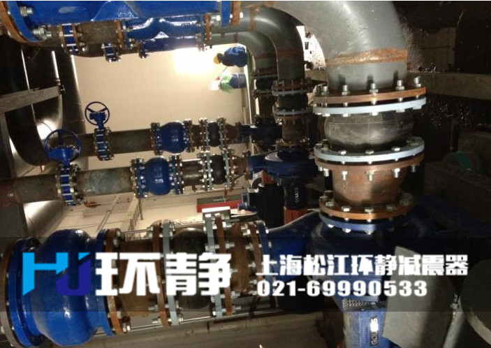DN200<a href=http://www.lakehousenc.com target=_blank class=infotextkey>橡膠軟接頭</a>安裝實(shí)圖